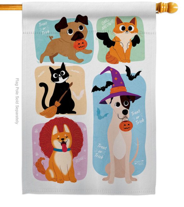 Halloween Dress Up - Halloween Fall Vertical Impressions Decorative Flags HG137623 Made In USA - Image 2