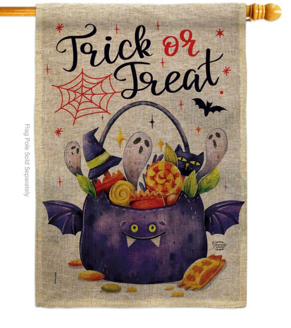 Full Treat - Halloween Fall Vertical Impressions Decorative Flags HG190180 Made In USA - Image 23