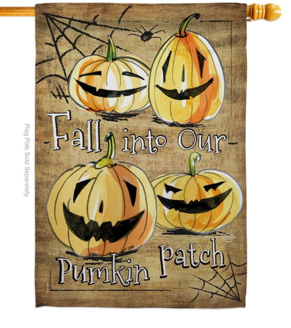 Halloween Pumpkin Patch - Halloween Fall Vertical Impressions Decorative Flags HG191025 Made In USA - Image 2