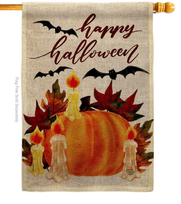 Halloween Candlestick - Halloween Fall Vertical Impressions Decorative Flags HG192667 Made In USA - Image 14