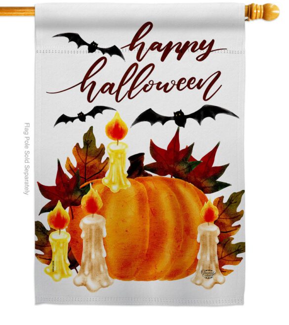 Halloween Candlestick - Halloween Fall Vertical Impressions Decorative Flags HG192667 Made In USA - Image 2