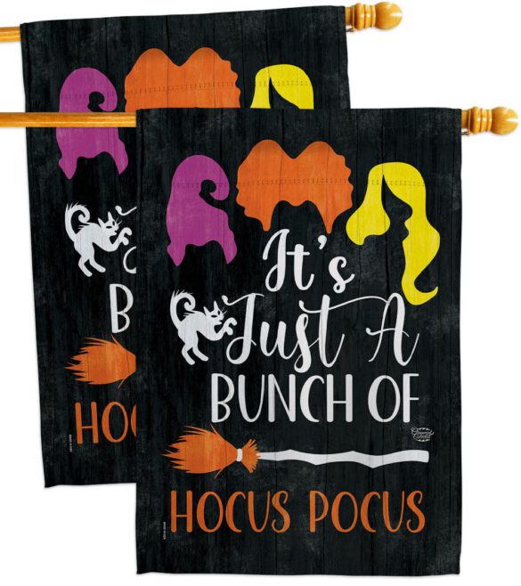 Bunch of Hocus Pocus - Halloween Fall Vertical Impressions Decorative Flags HG190179 Made In USA - Image 12