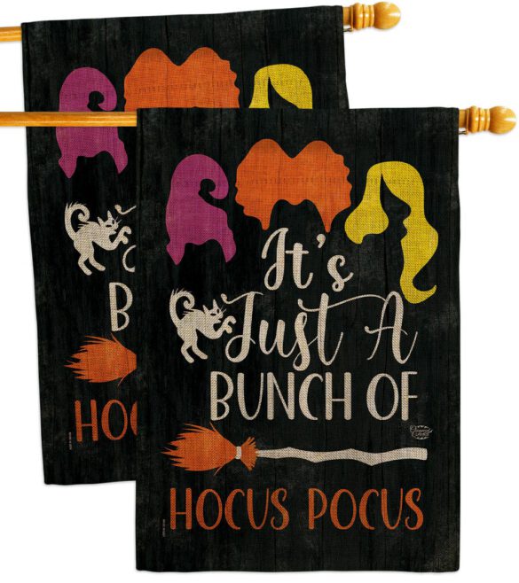 Bunch of Hocus Pocus - Halloween Fall Vertical Impressions Decorative Flags HG190179 Made In USA - Image 33