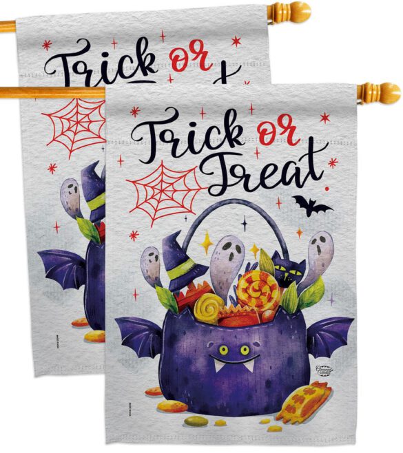 Full Treat - Halloween Fall Vertical Impressions Decorative Flags HG190180 Made In USA - Image 12