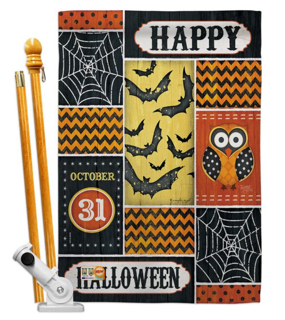 Halloween Happy - Halloween Fall Vertical Impressions Decorative Flags HG112060 Made In USA - Image 5