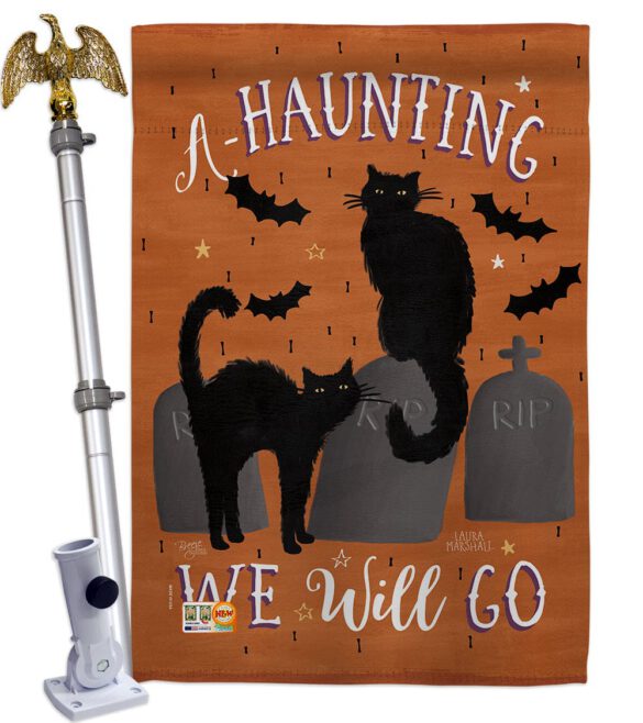 Haunting We Go - Halloween Fall Vertical Impressions Decorative Flags HG112081 Made In USA - Image 13