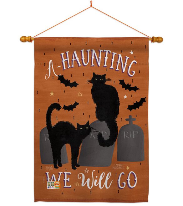 Haunting We Go - Halloween Fall Vertical Impressions Decorative Flags HG112081 Made In USA - Image 14