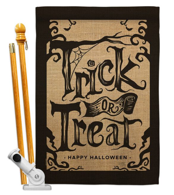 Halloween Trick - Halloween Fall Vertical Impressions Decorative Flags HG112100 Made In USA - Image 5