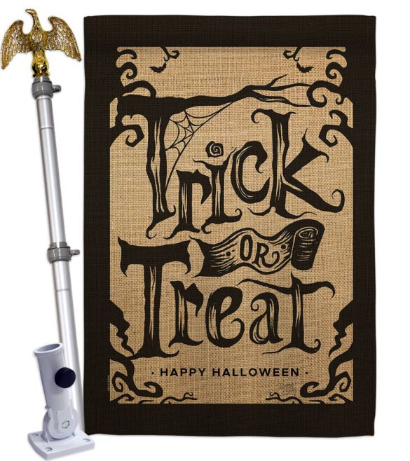 Halloween Trick - Halloween Fall Vertical Impressions Decorative Flags HG112100 Made In USA - Image 9
