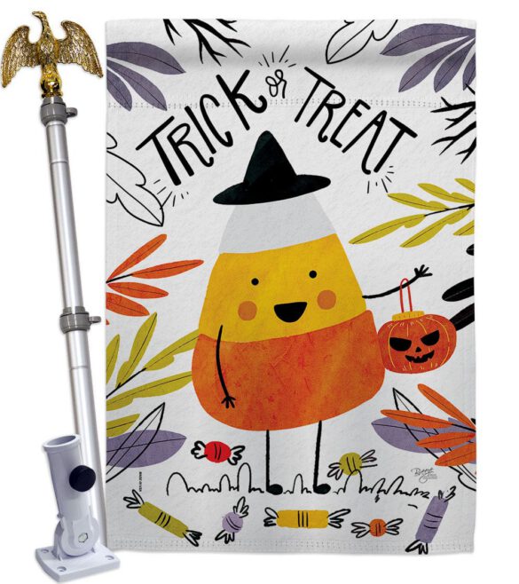 Candy Corn - Halloween Fall Vertical Impressions Decorative Flags HG112103 Made In USA - Image 9