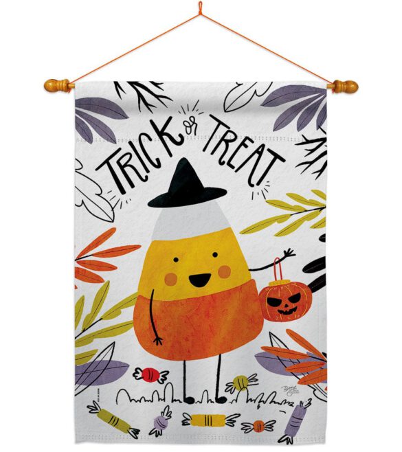Candy Corn - Halloween Fall Vertical Impressions Decorative Flags HG112103 Made In USA - Image 10