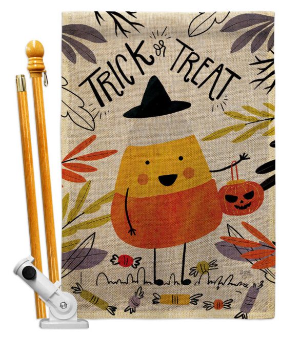 Candy Corn - Halloween Fall Vertical Impressions Decorative Flags HG112103 Made In USA - Image 15