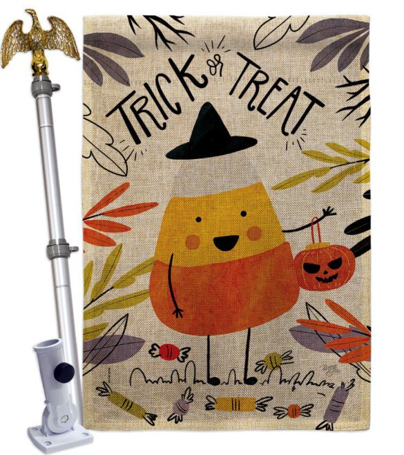 Candy Corn - Halloween Fall Vertical Impressions Decorative Flags HG112103 Made In USA - Image 19