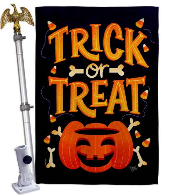 Happy Pumpkin - Halloween Fall Vertical Impressions Decorative Flags HG112106 Made In USA - Image 11