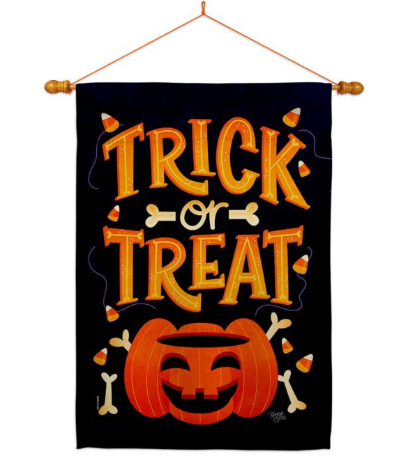 Happy Pumpkin - Halloween Fall Vertical Impressions Decorative Flags HG112106 Made In USA - Image 12