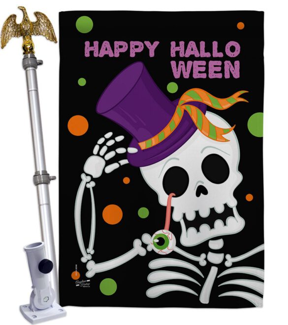 Happy Halloween - Halloween Fall Vertical Impressions Decorative Flags HG137262 Made In USA - Image 9