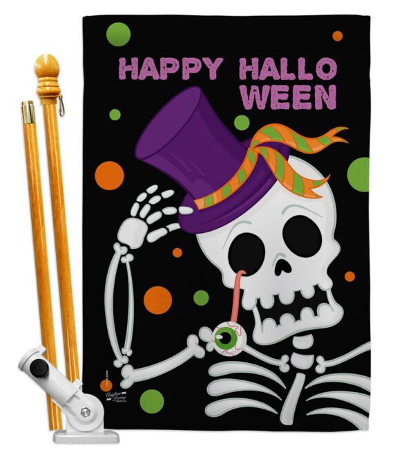 Happy Halloween - Halloween Fall Vertical Impressions Decorative Flags HG137262 Made In USA - Image 5