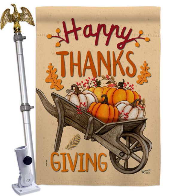 Fall Pumpkins - Halloween Fall Vertical Impressions Decorative Flags HG137298 Made In USA - Image 9