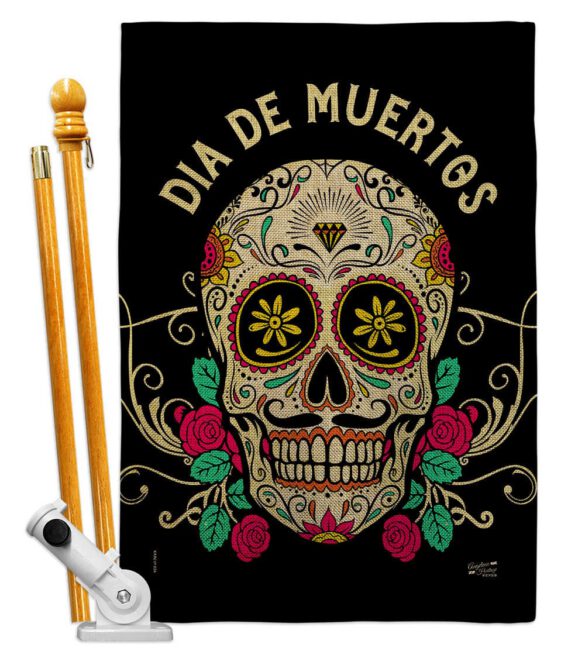Dia De Muertos - Halloween Fall Vertical Impressions Decorative Flags HG137382 Made In USA - Image 15