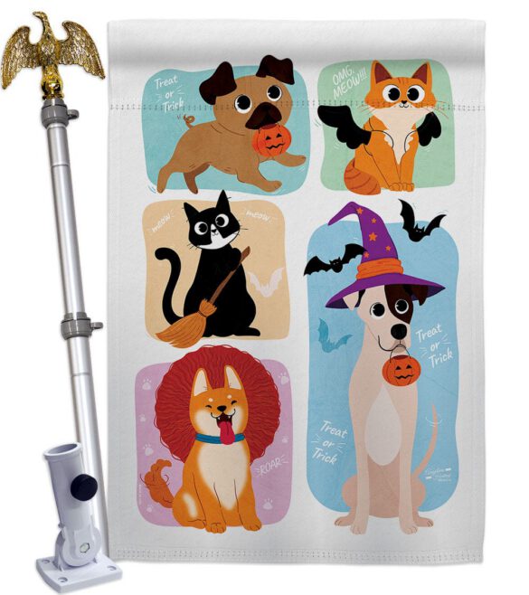 Halloween Dress Up - Halloween Fall Vertical Impressions Decorative Flags HG137623 Made In USA - Image 11