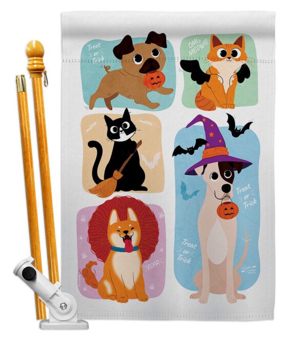 Halloween Dress Up - Halloween Fall Vertical Impressions Decorative Flags HG137623 Made In USA - Image 5