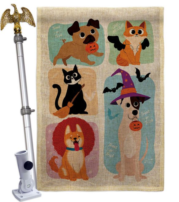 Halloween Dress Up - Halloween Fall Vertical Impressions Decorative Flags HG137623 Made In USA - Image 23