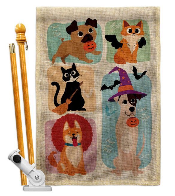 Halloween Dress Up - Halloween Fall Vertical Impressions Decorative Flags HG137623 Made In USA - Image 17