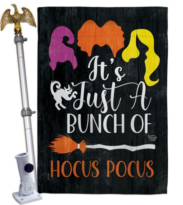 Bunch of Hocus Pocus - Halloween Fall Vertical Impressions Decorative Flags HG190179 Made In USA - Image 20