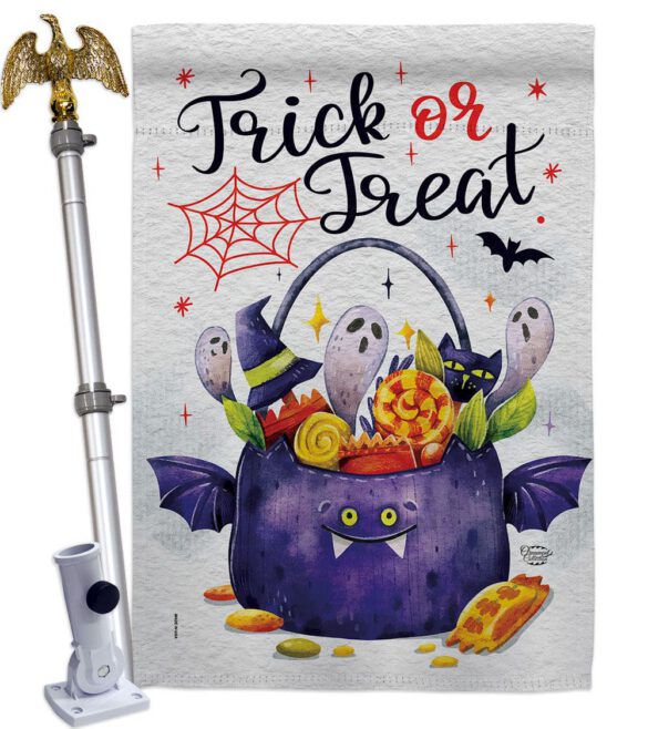 Full Treat - Halloween Fall Vertical Impressions Decorative Flags HG190180 Made In USA - Image 20