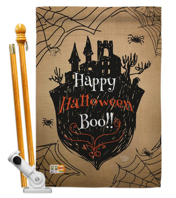 Happy Halloween Boo - Halloween Fall Vertical Impressions Decorative Flags HG191020 Made In USA - Image 5