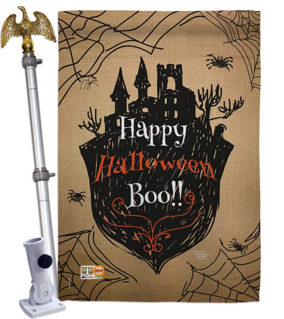 Happy Halloween Boo - Halloween Fall Vertical Impressions Decorative Flags HG191020 Made In USA - Image 13