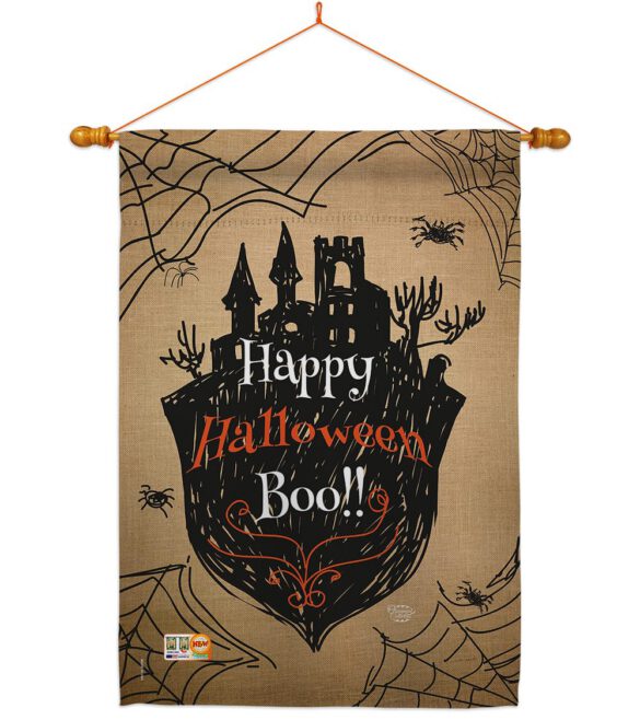 Happy Halloween Boo - Halloween Fall Vertical Impressions Decorative Flags HG191020 Made In USA - Image 14