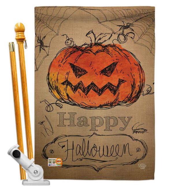 Happy Halloween - Halloween Fall Vertical Impressions Decorative Flags HG191023 Made In USA - Image 5