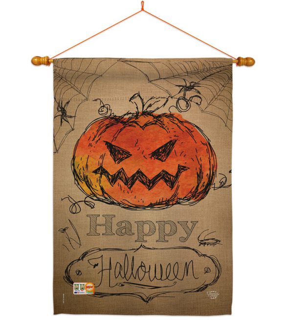 Happy Halloween - Halloween Fall Vertical Impressions Decorative Flags HG191023 Made In USA - Image 14