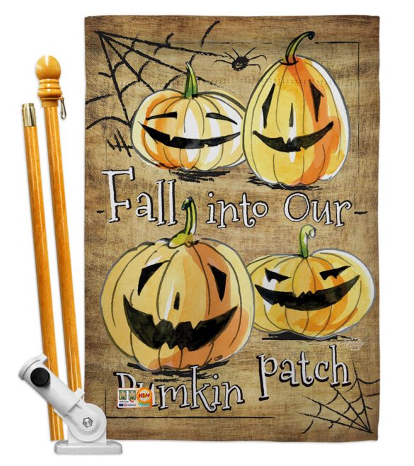 Halloween Pumpkin Patch - Halloween Fall Vertical Impressions Decorative Flags HG191025 Made In USA - Image 5