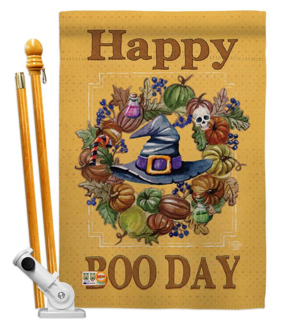 Happy Boo Day - Halloween Fall Vertical Impressions Decorative Flags HG191028 Made In USA - Image 5