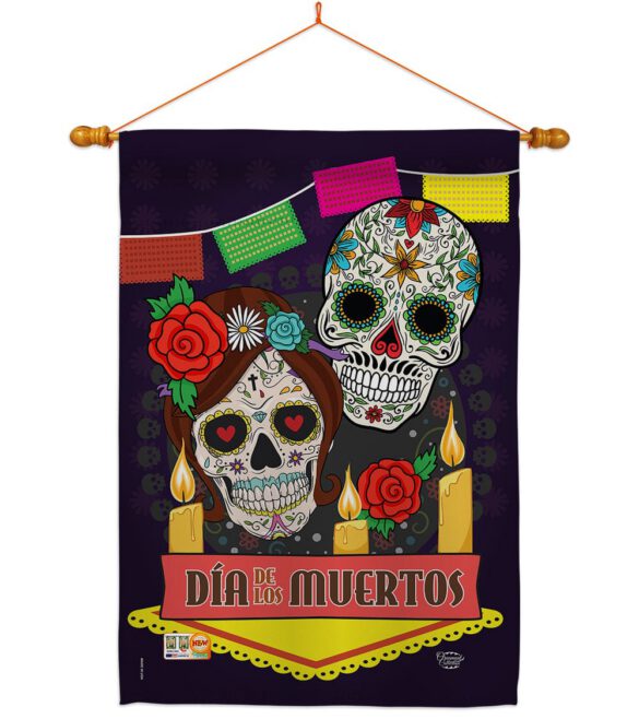 Dia de los Muertos - Halloween Fall Vertical Impressions Decorative Flags HG191029 Made In USA - Image 14