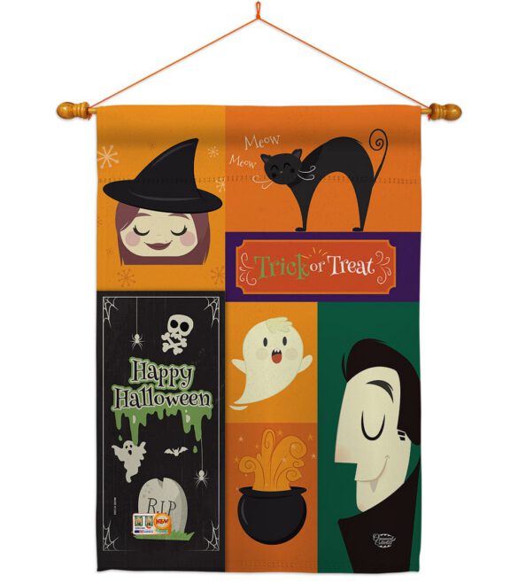 Halloween Trick or Treat - Halloween Fall Vertical Impressions Decorative Flags HG191030 Made In USA - Image 14