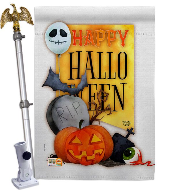 Happy Halloween Spirit - Halloween Fall Vertical Impressions Decorative Flags HG192073 Made In USA - Image 13