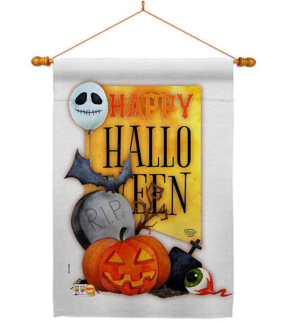 Happy Halloween Spirit - Halloween Fall Vertical Impressions Decorative Flags HG192073 Made In USA - Image 14