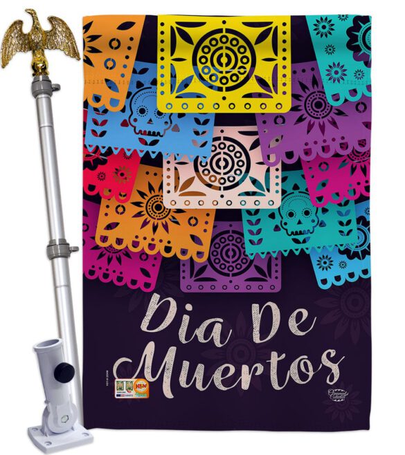 Dia De Muertos - Halloween Fall Vertical Impressions Decorative Flags HG192214 Made In USA - Image 9