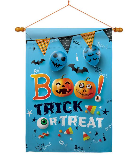 Boo Trick - Halloween Fall Vertical Impressions Decorative Flags HG192221 Made In USA - Image 10