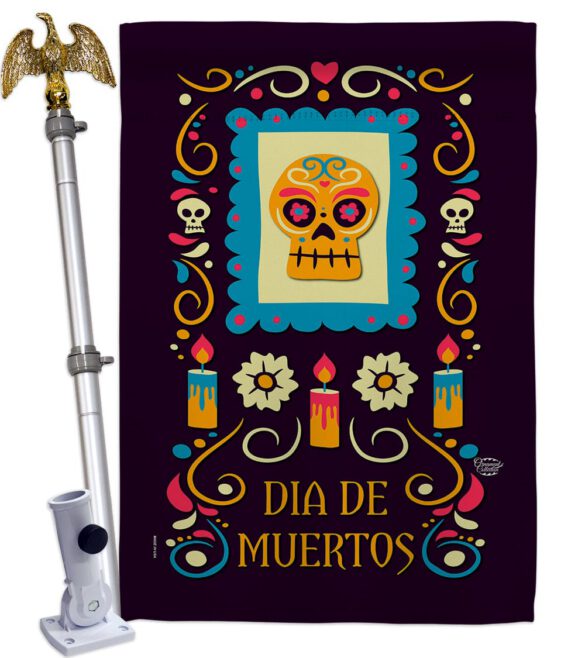 Celebrate The Dead - Halloween Fall Vertical Impressions Decorative Flags HG192240 Made In USA - Image 9