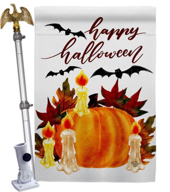 Halloween Candlestick - Halloween Fall Vertical Impressions Decorative Flags HG192667 Made In USA - Image 11