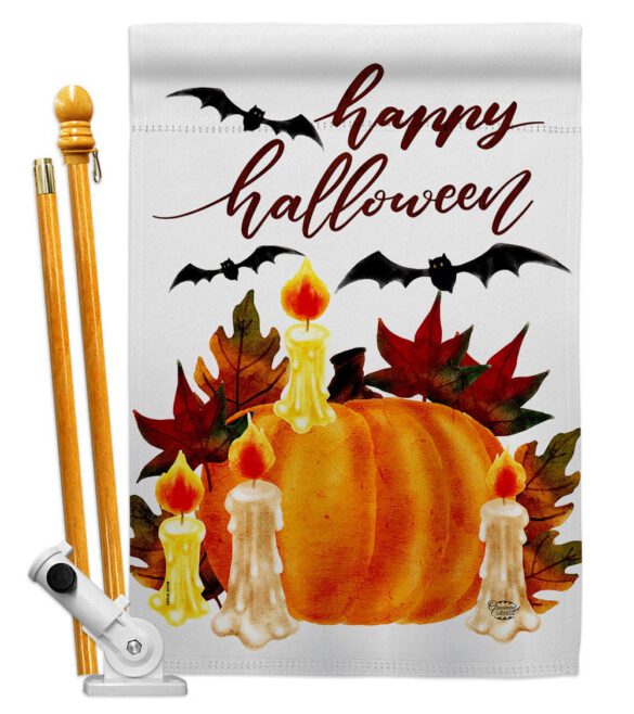 Halloween Candlestick - Halloween Fall Vertical Impressions Decorative Flags HG192667 Made In USA - Image 5
