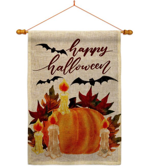 Halloween Candlestick - Halloween Fall Vertical Impressions Decorative Flags HG192667 Made In USA - Image 24