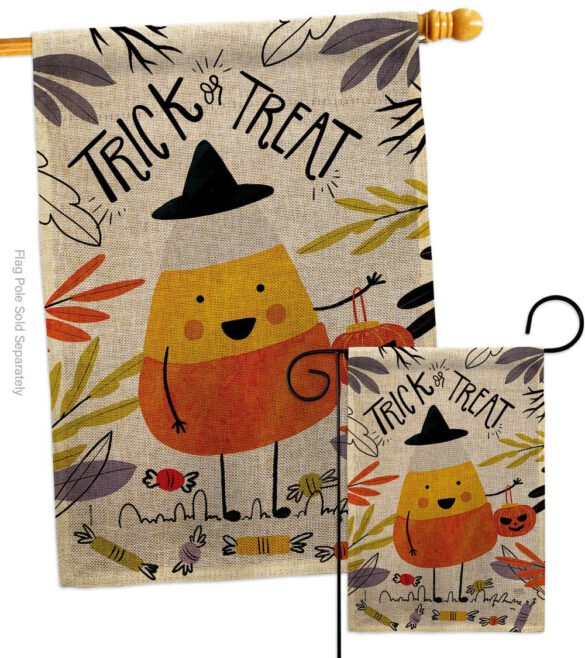 Candy Corn - Halloween Fall Vertical Impressions Decorative Flags HG112103 Made In USA - Image 13