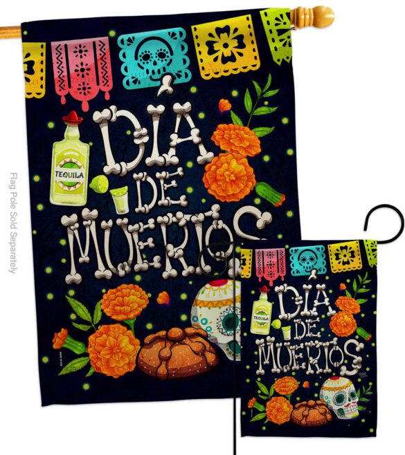 All Souls' Day - Halloween Fall Vertical Impressions Decorative Flags HG112112 Made In USA - Image 4