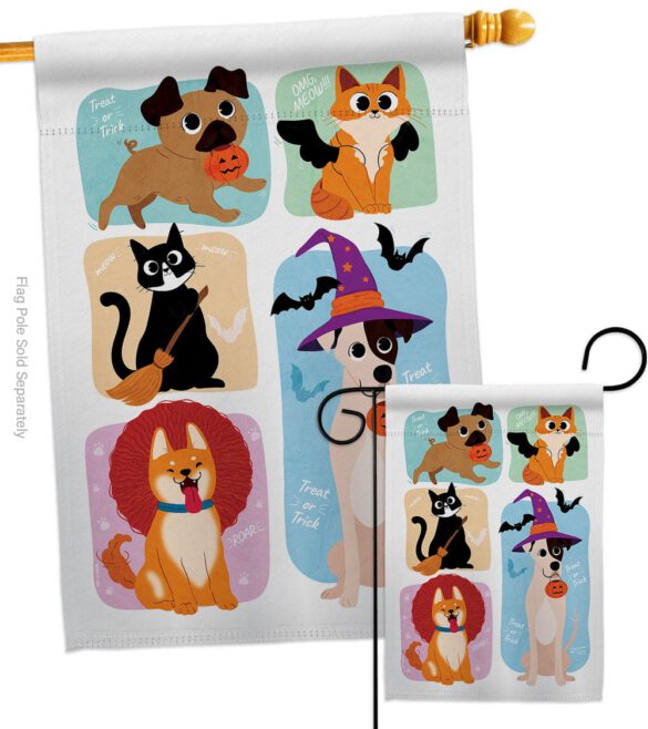 Halloween Dress Up - Halloween Fall Vertical Impressions Decorative Flags HG137623 Made In USA - Image 3