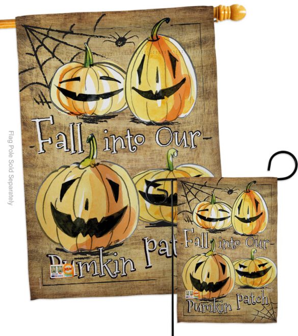 Halloween Pumpkin Patch - Halloween Fall Vertical Impressions Decorative Flags HG191025 Made In USA - Image 3